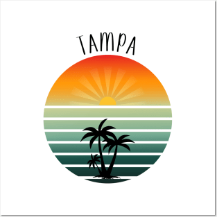 Tampa Sunset Posters and Art